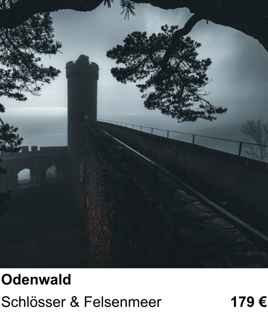 Anschaulicher Fotokurs rund um Odenwald: Schlösser & Felsenmeer