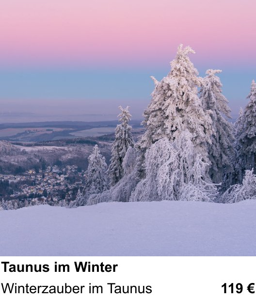 Anschaulicher Fotokurs rund um Taunus im Winter: Winterzauber im Taunus